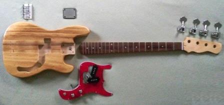 Parts of a P-Bass Kit