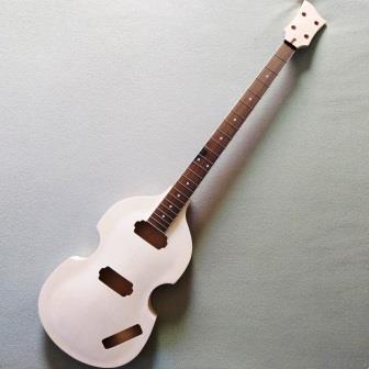 Neck and body for DIY violin bass kit