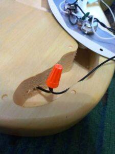 Solo Mini P-bass ground wire to bridge