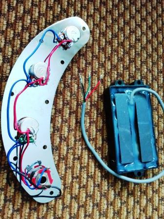 Music Man style pickup and passive control plate
