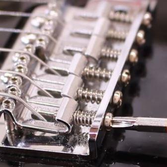 Intonation of a guitar during setup